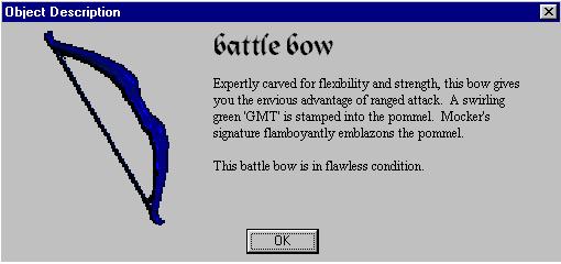 Blue Battle Bow