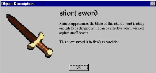 Brown Short Sword