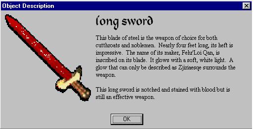 Red Long Sword